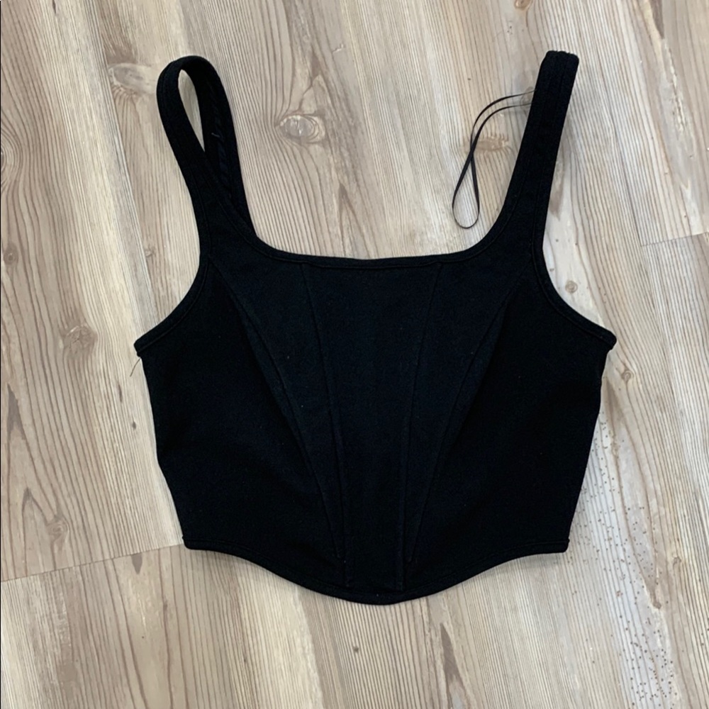 Princess Polly Black Corset Women's Top